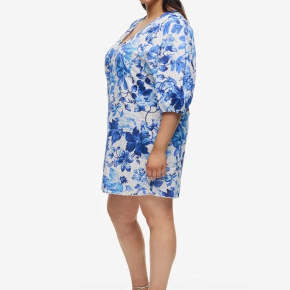(NWT) H&M Eyelet Dress with Embroidery (Cotton) Size 4XL - Picture 12 of 14